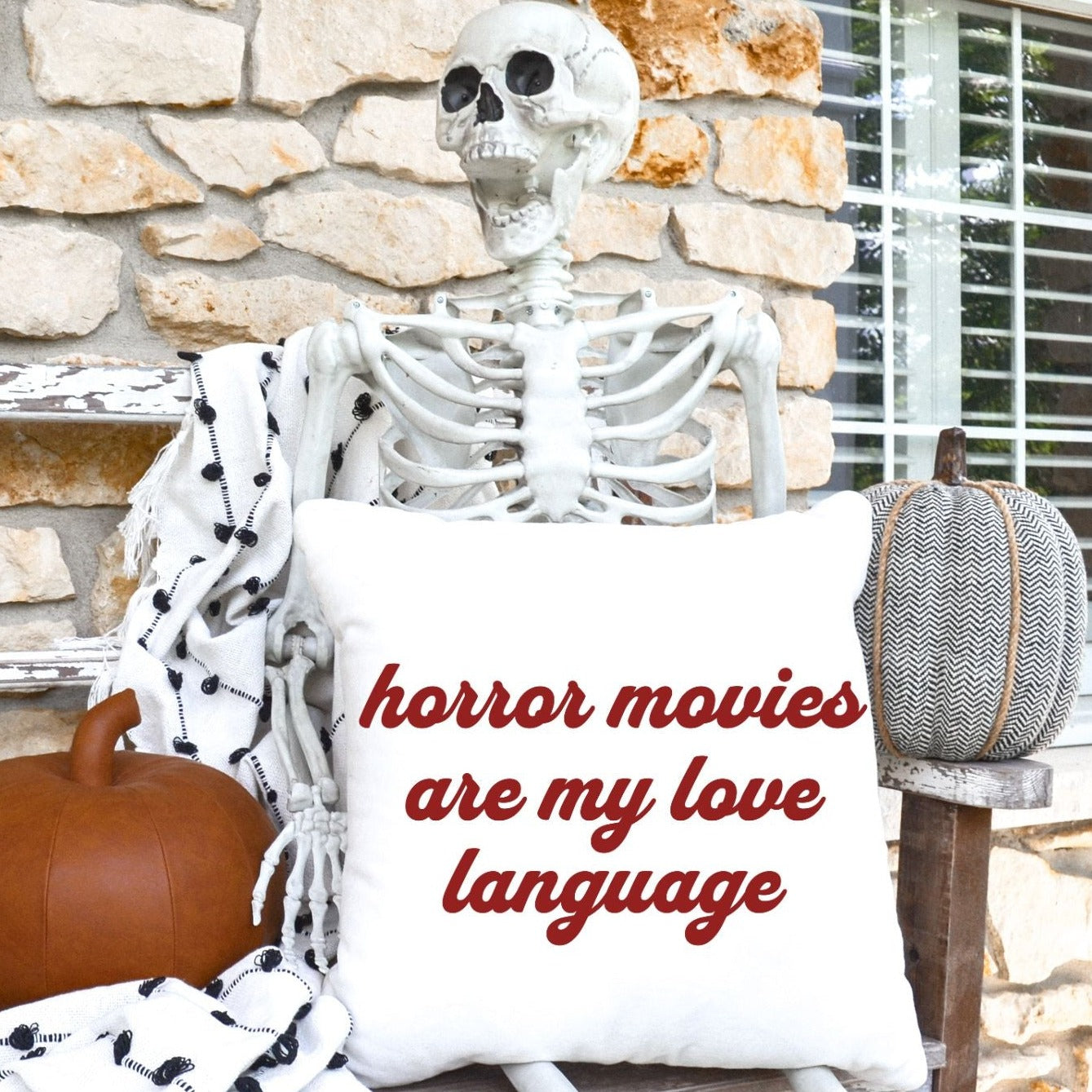 Love Language Pillow - White