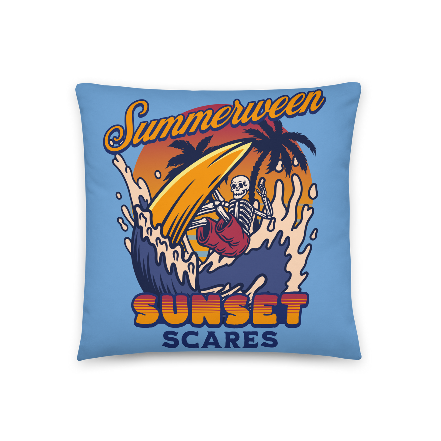 Sunset Scares Pillow