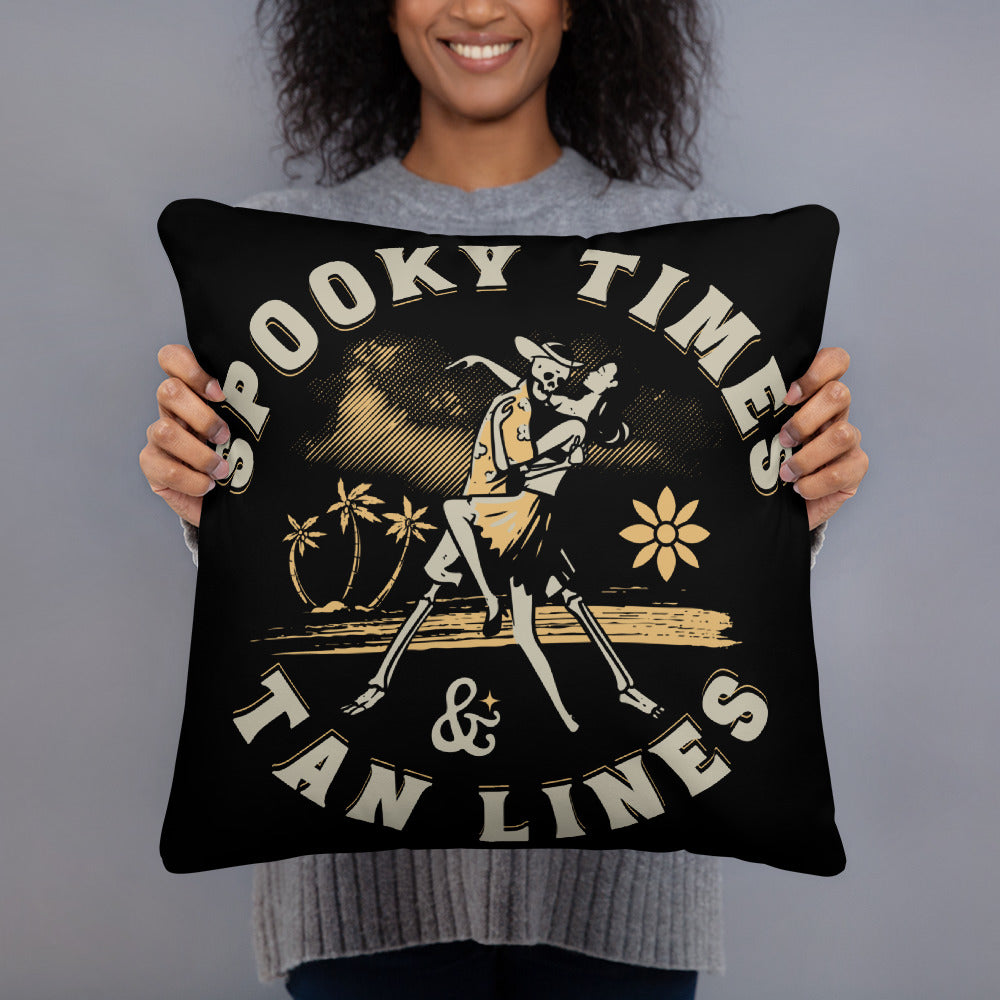 Spooky Times & Tan Lines Pillow