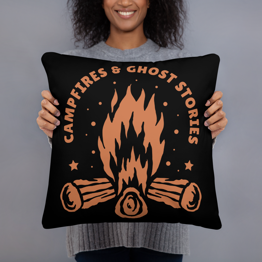 Campfires & Ghost Stories Pillow