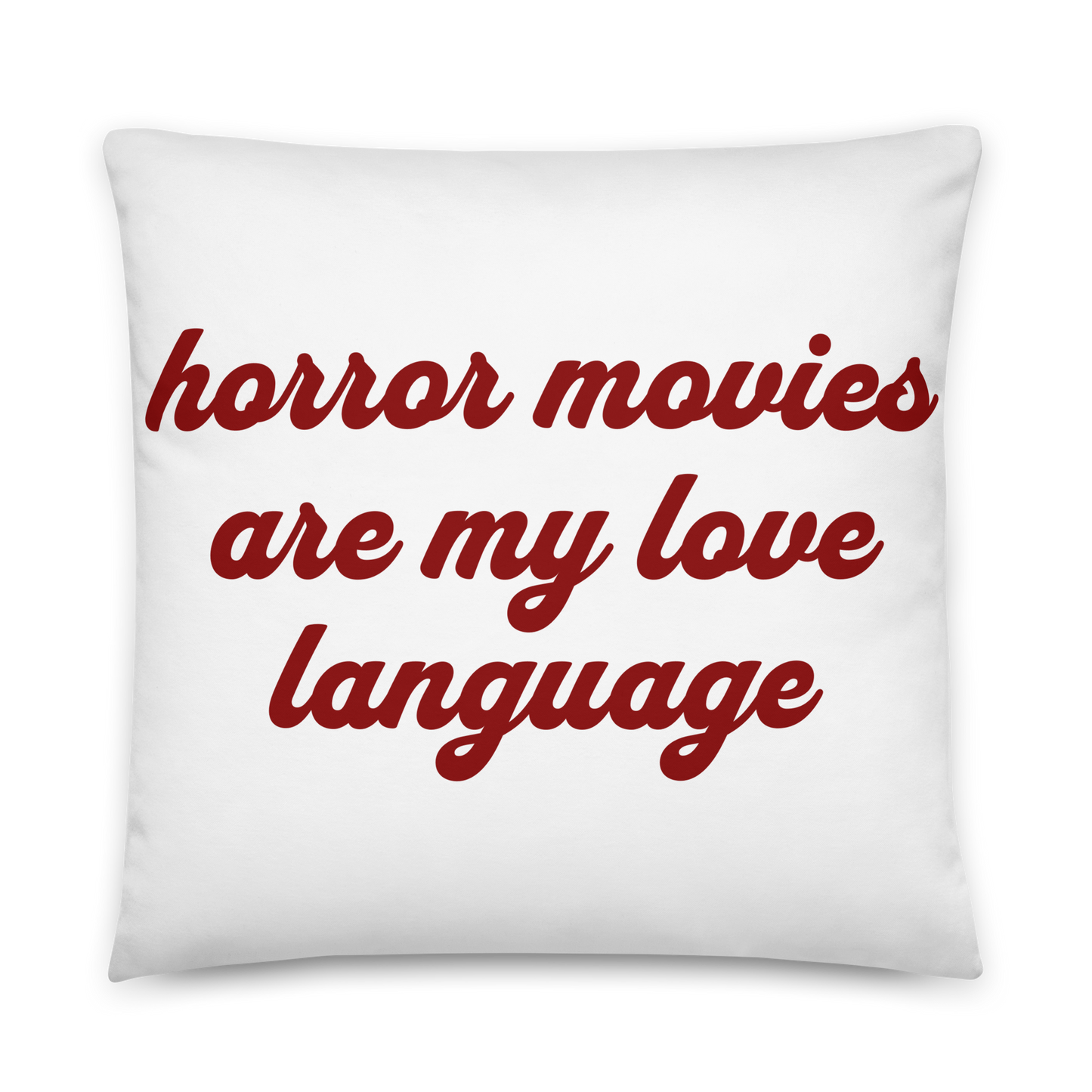 Love Language Pillow - White