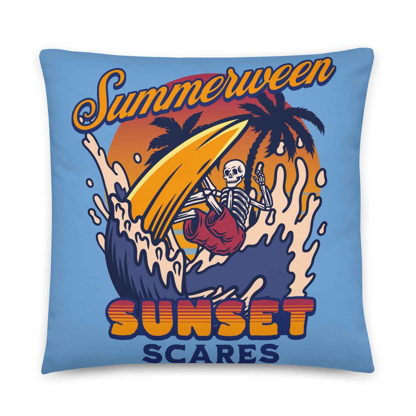 Sunset Scares Pillow