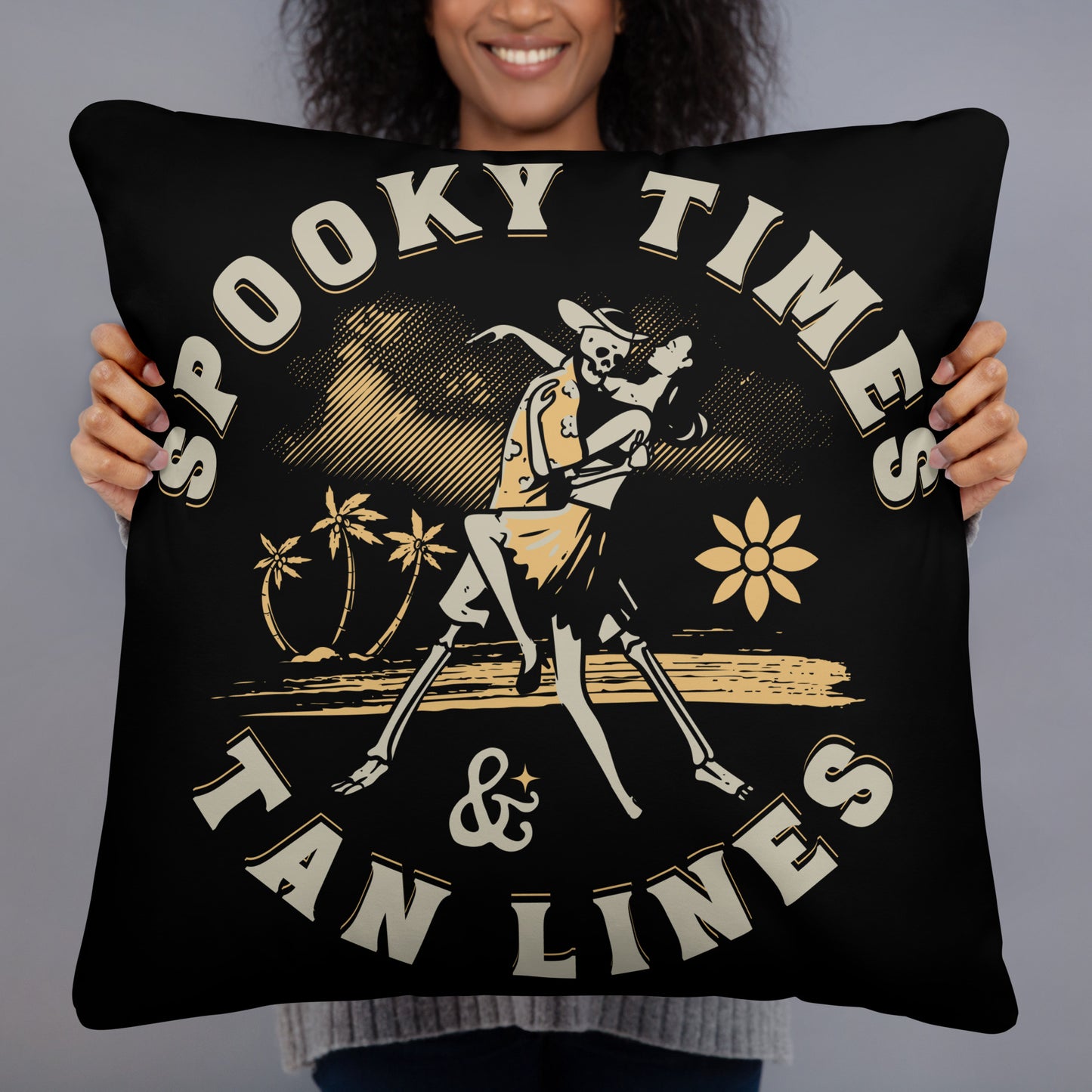 Spooky Times & Tan Lines Pillow