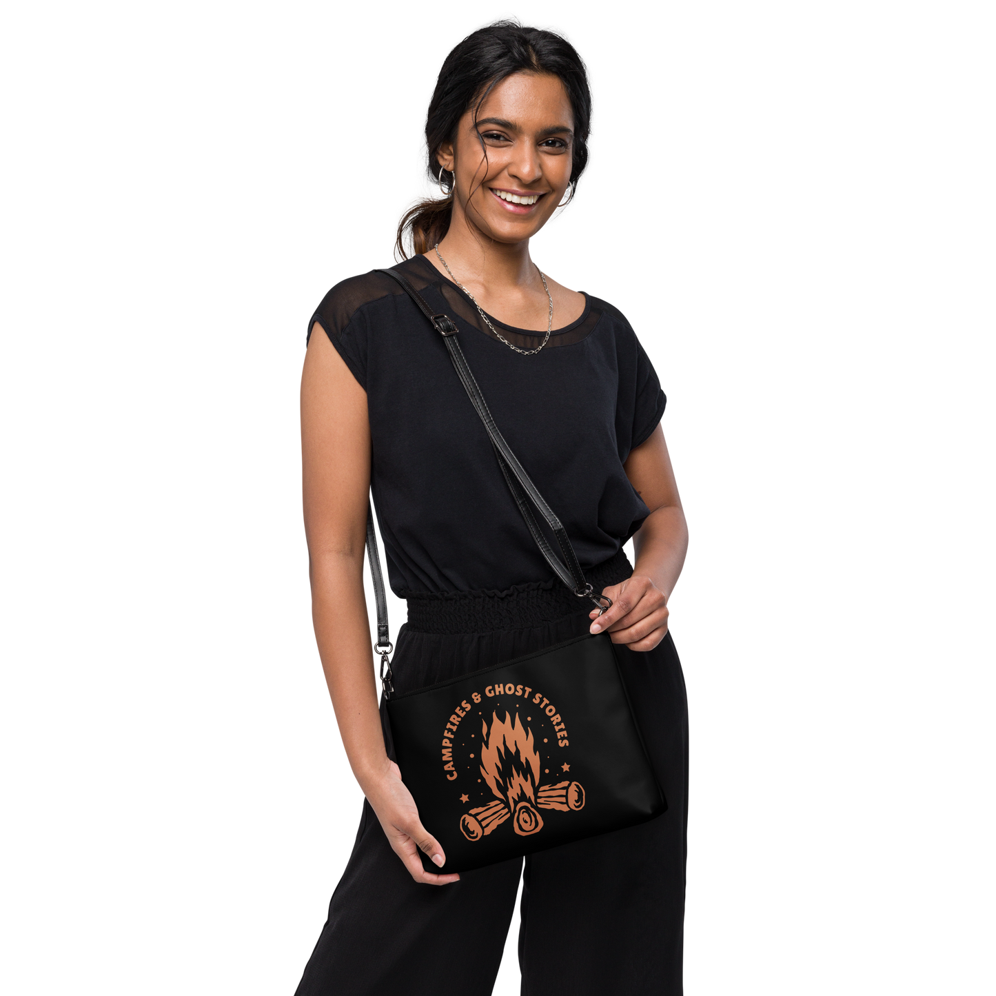 Campfires & Ghost Stories Crossbody Bag