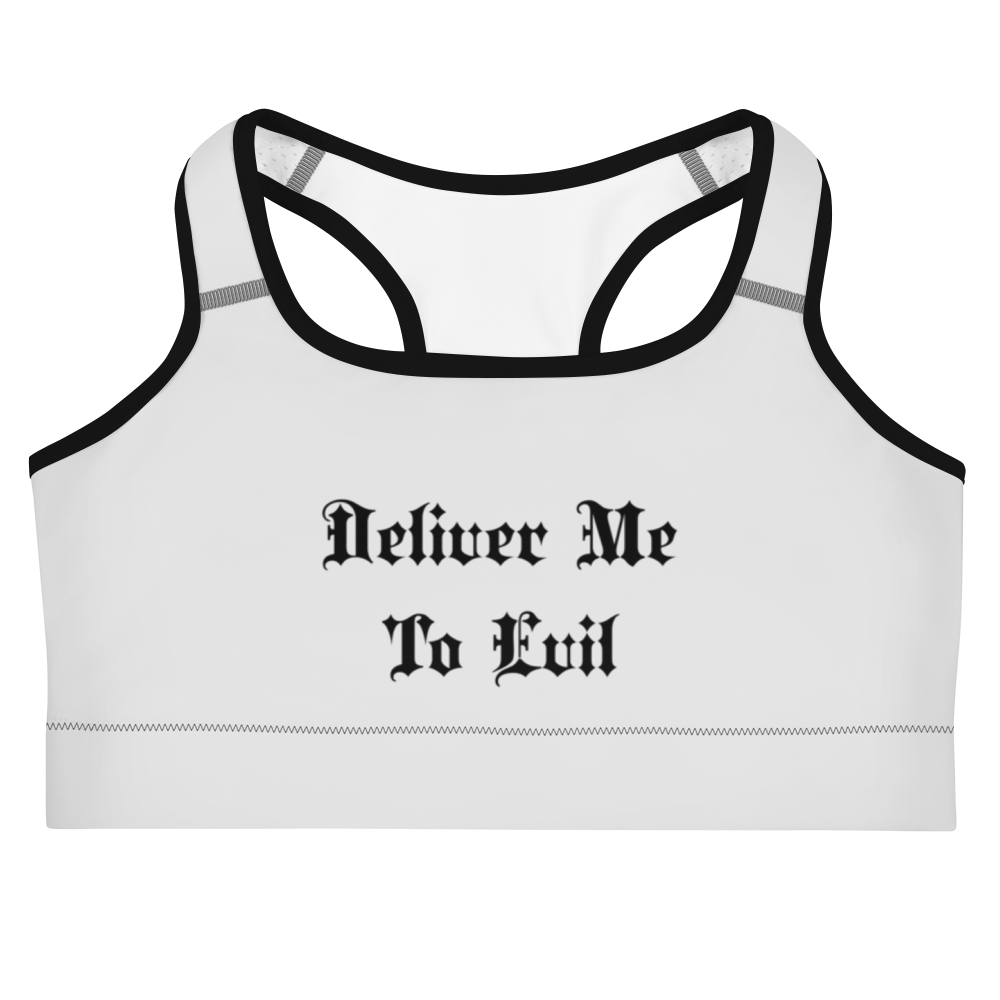 Deliver Me To Evil Sports Bra