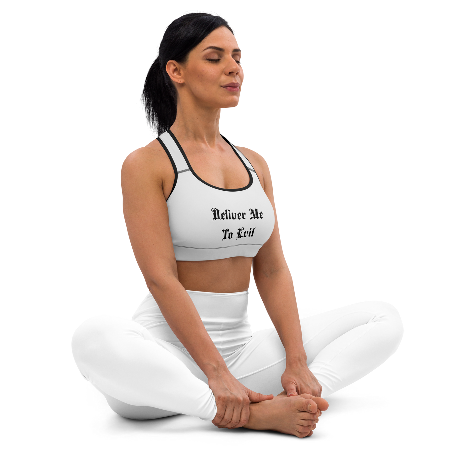 Deliver Me To Evil Sports Bra