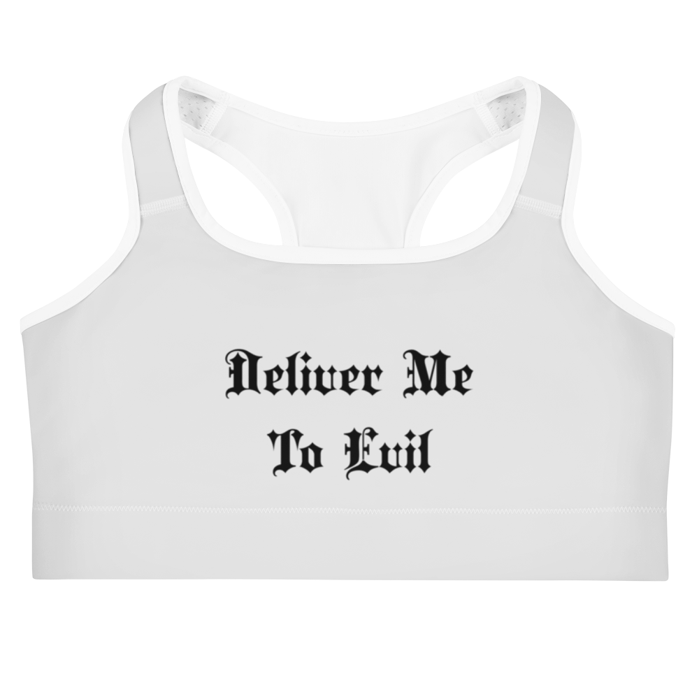 Deliver Me To Evil Sports Bra