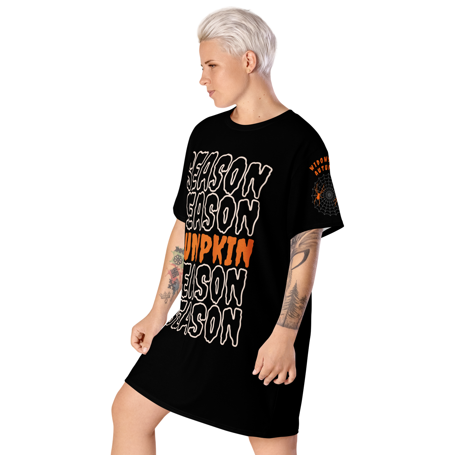 Pumpkin Season T-Shirt Dress
