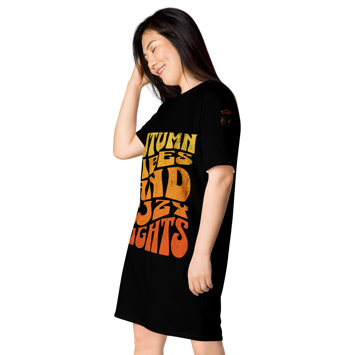 Cozy Autumn T-Shirt Dress