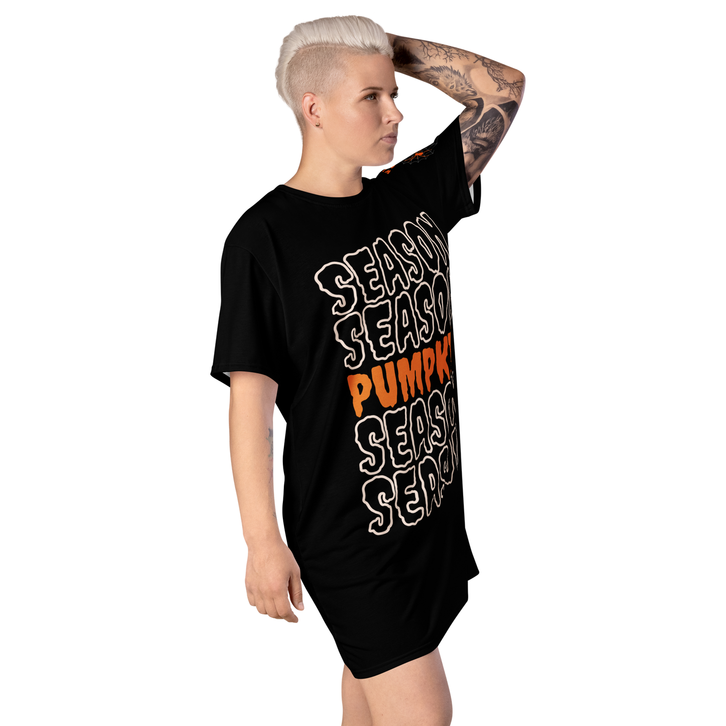 Pumpkin Season T-Shirt Dress