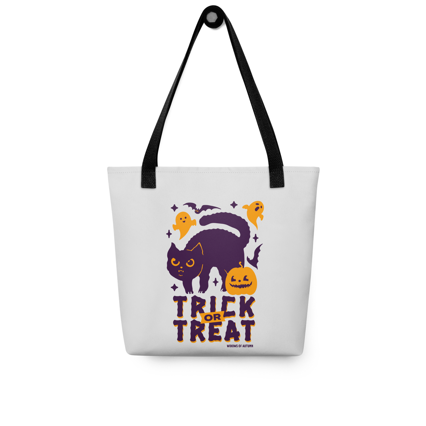 Trick Or Treat Tote Bag - Light Grey