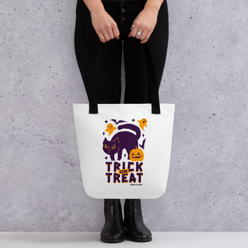 Trick Or Treat Tote Bag - White