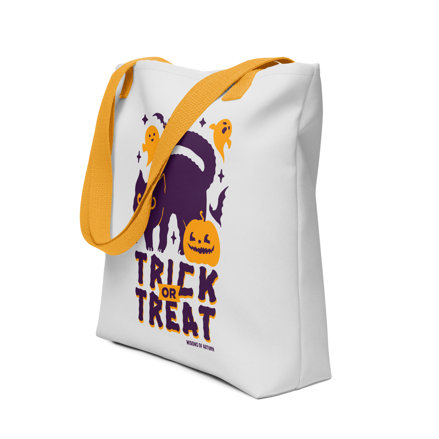Trick Or Treat Tote Bag - Light Grey