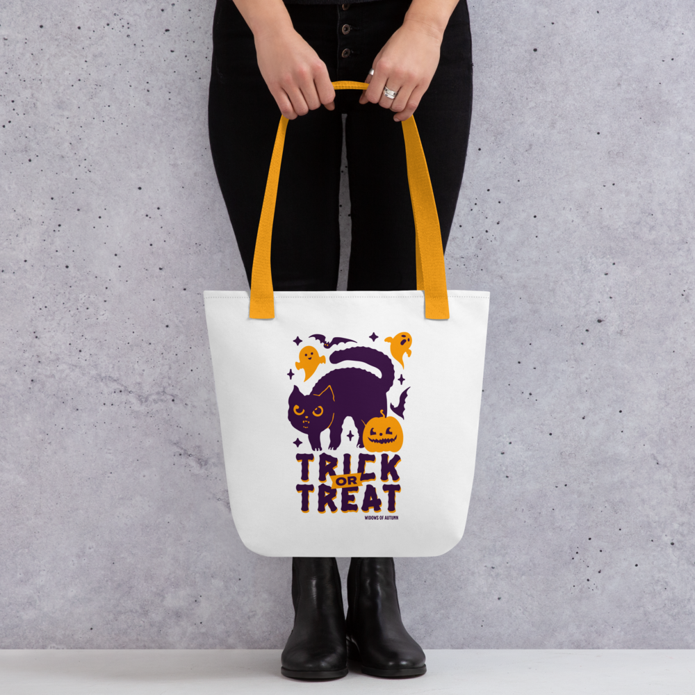 Trick Or Treat Tote Bag - White