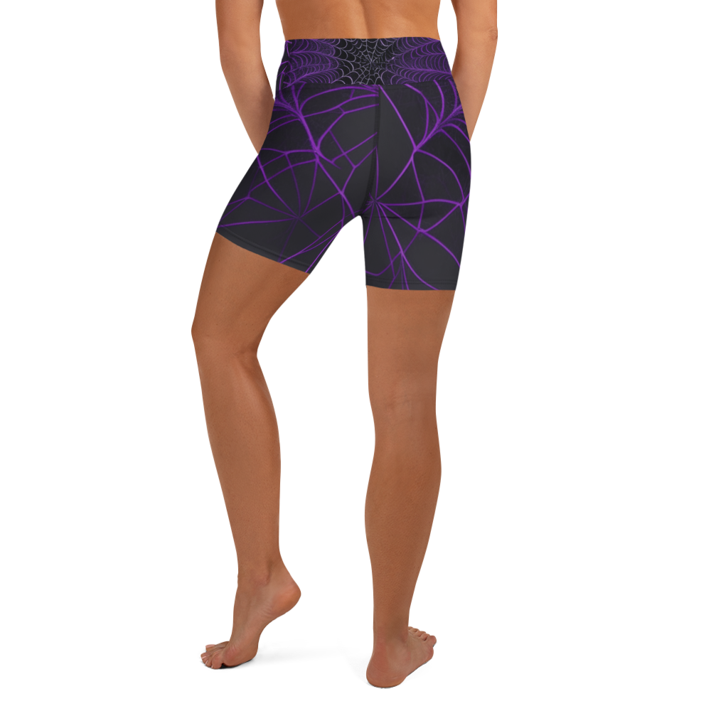 Violet Widows Yoga Shorts