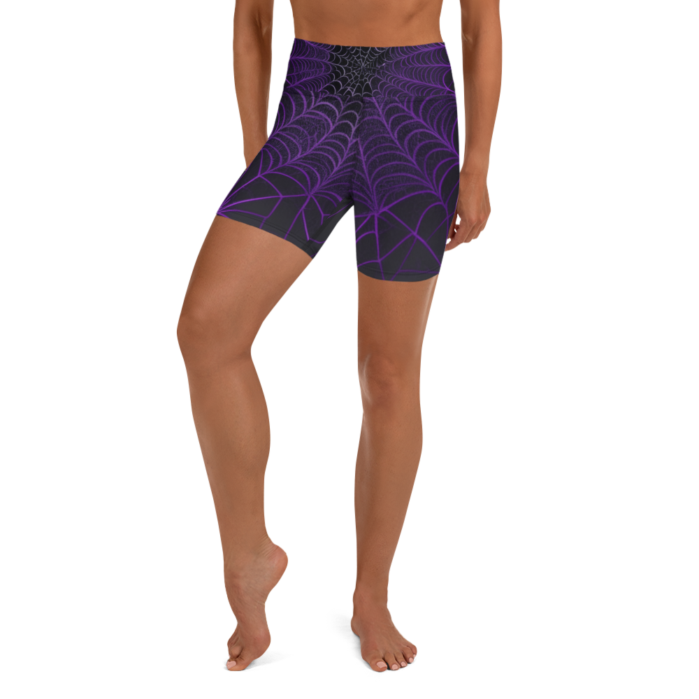 Violet Widows Yoga Shorts