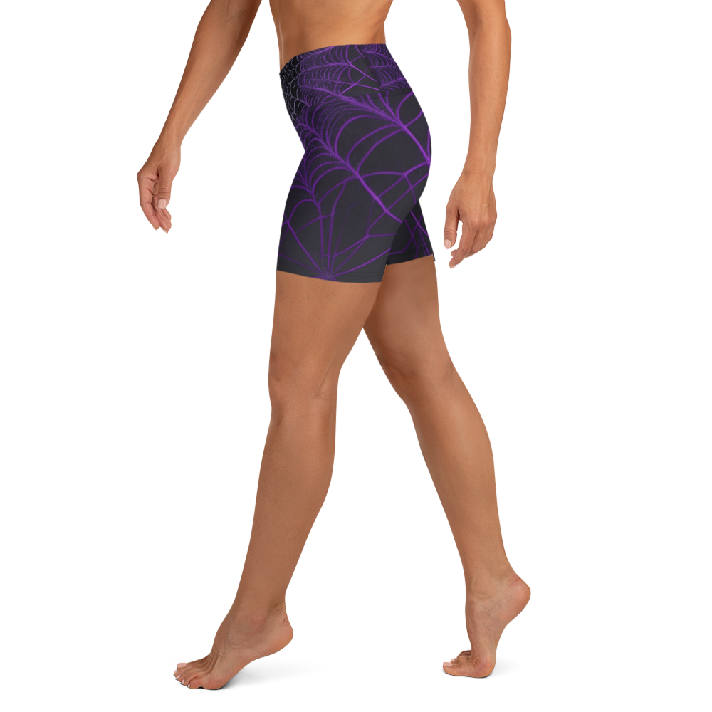 Violet Widows Yoga Shorts