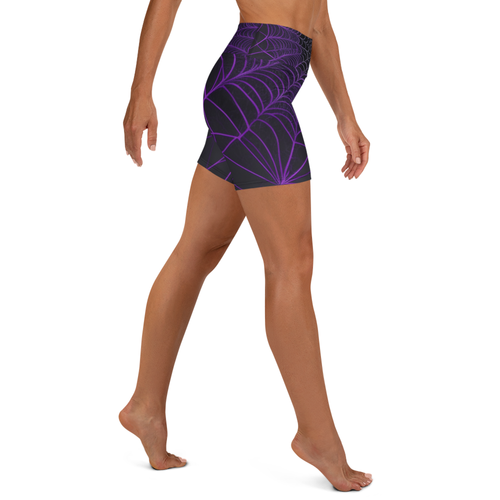 Violet Widows Yoga Shorts
