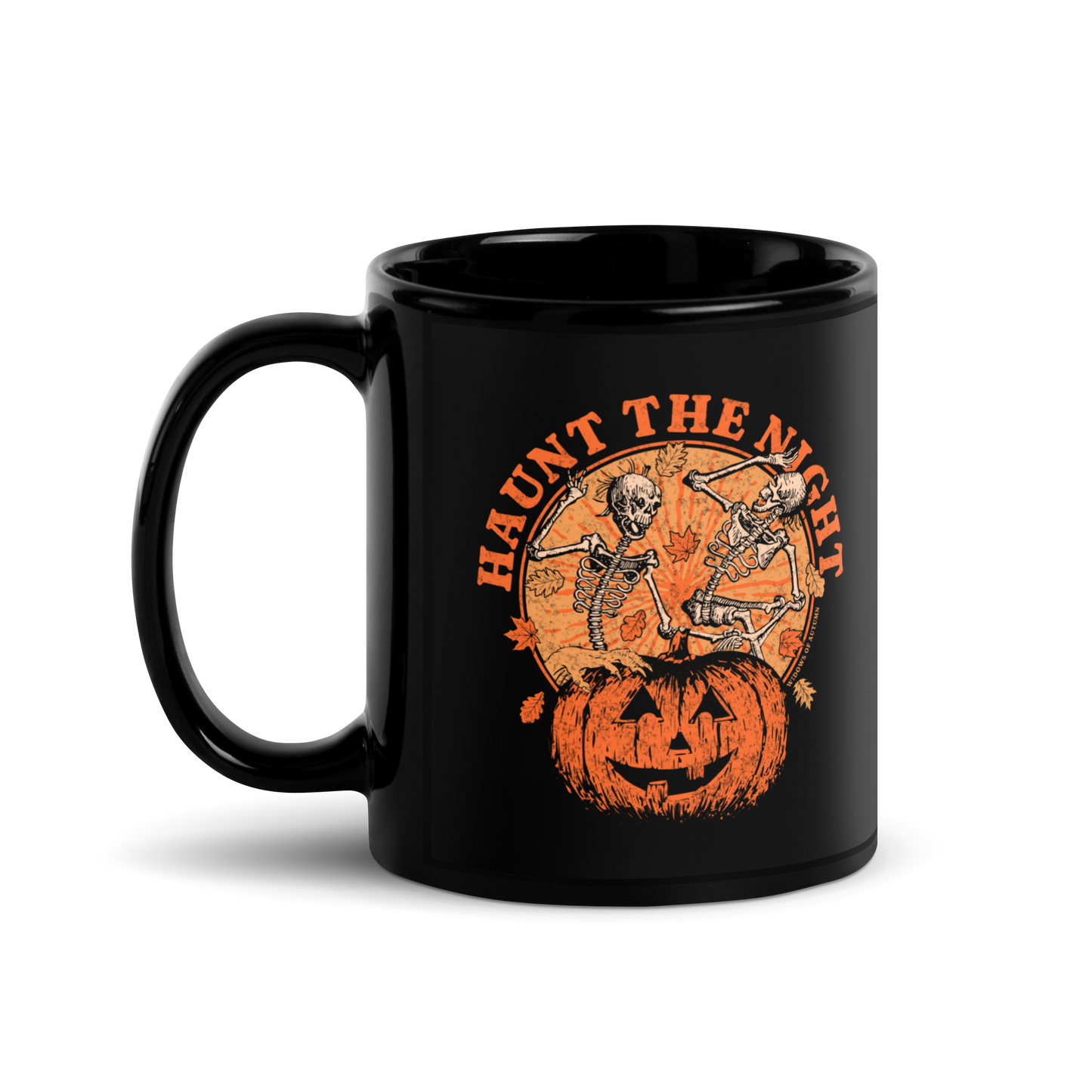 Haunt The Night Mug - Black