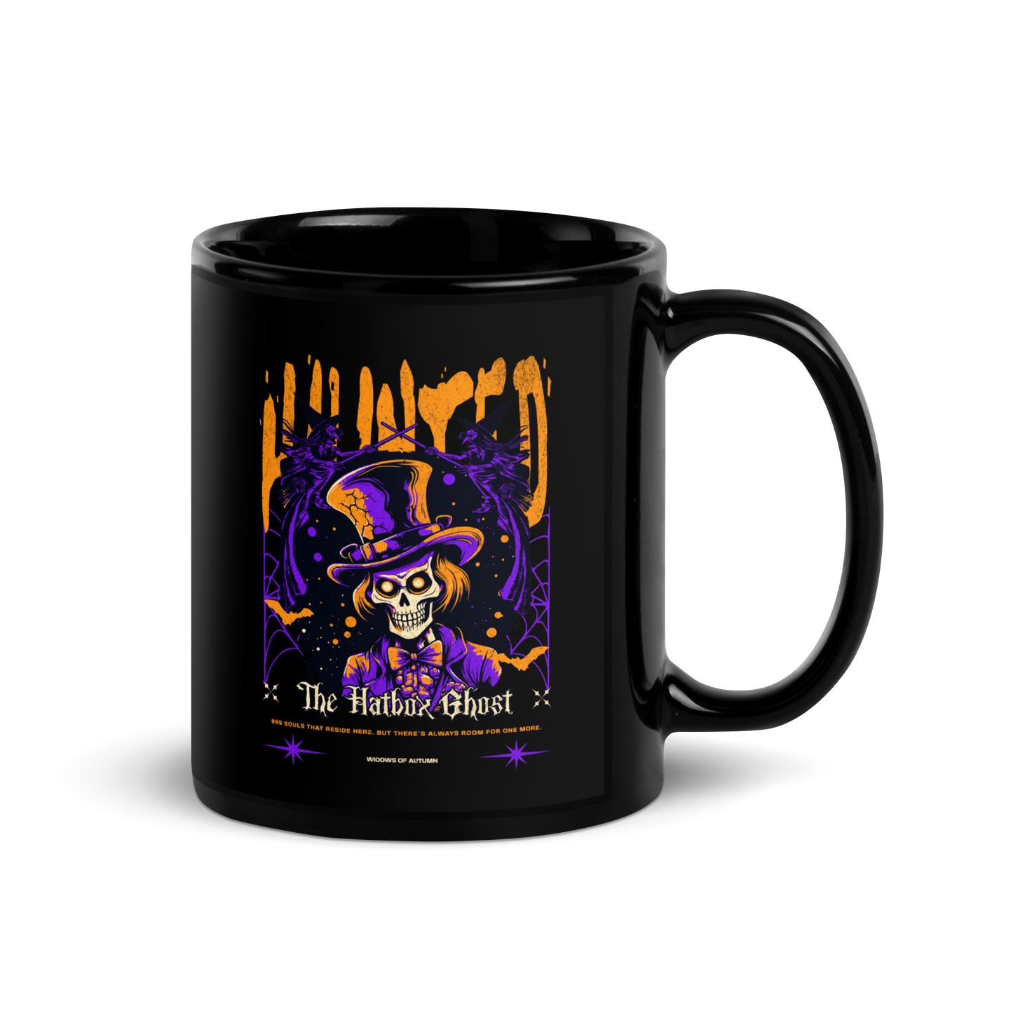 Hatbox Ghost Mug - Black