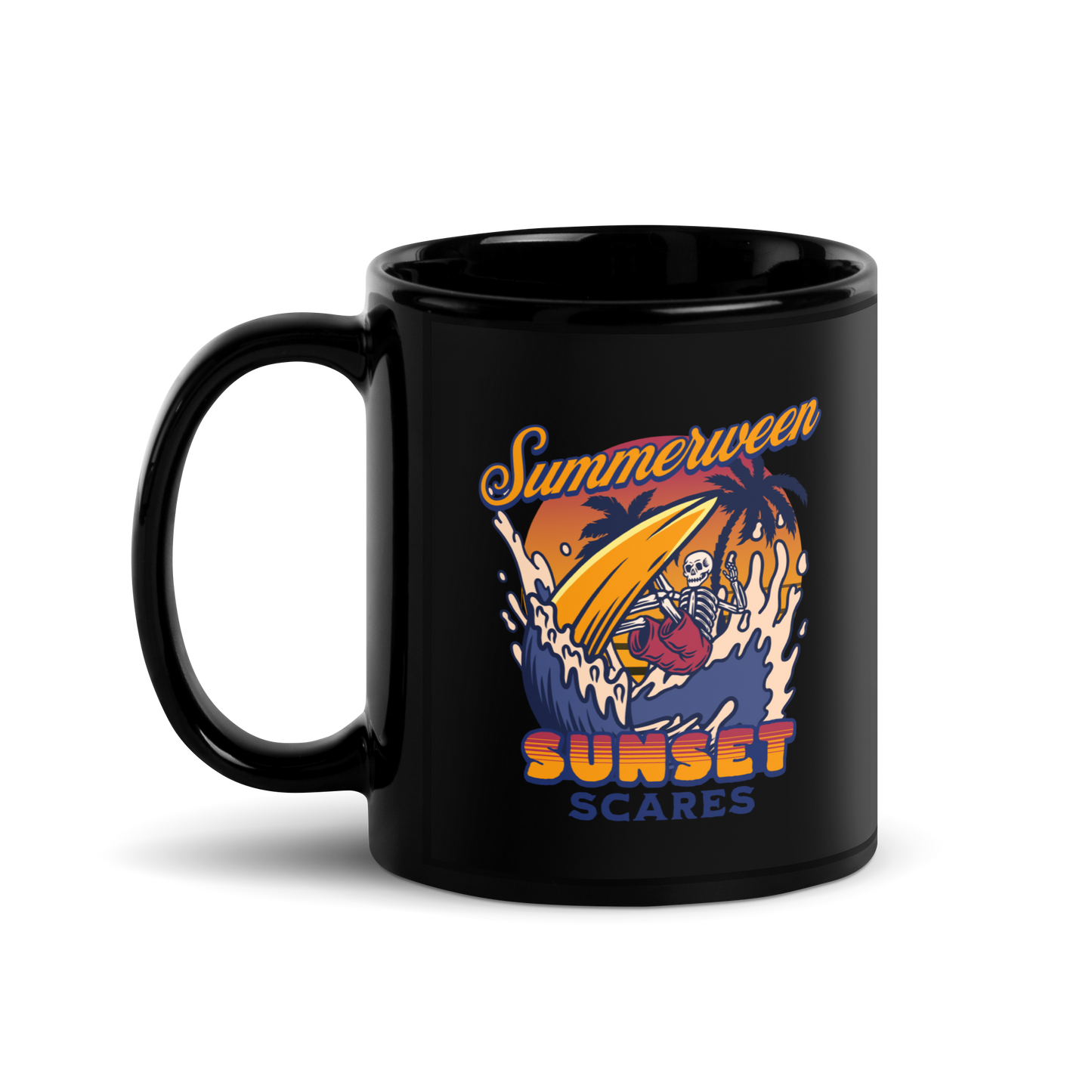 Sunset Scares Mug - Black