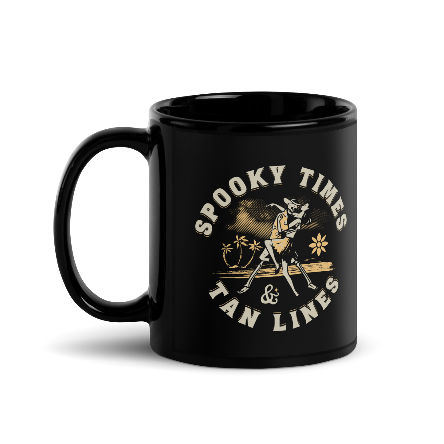 Spooky Times & Tan Lines Mug - Black