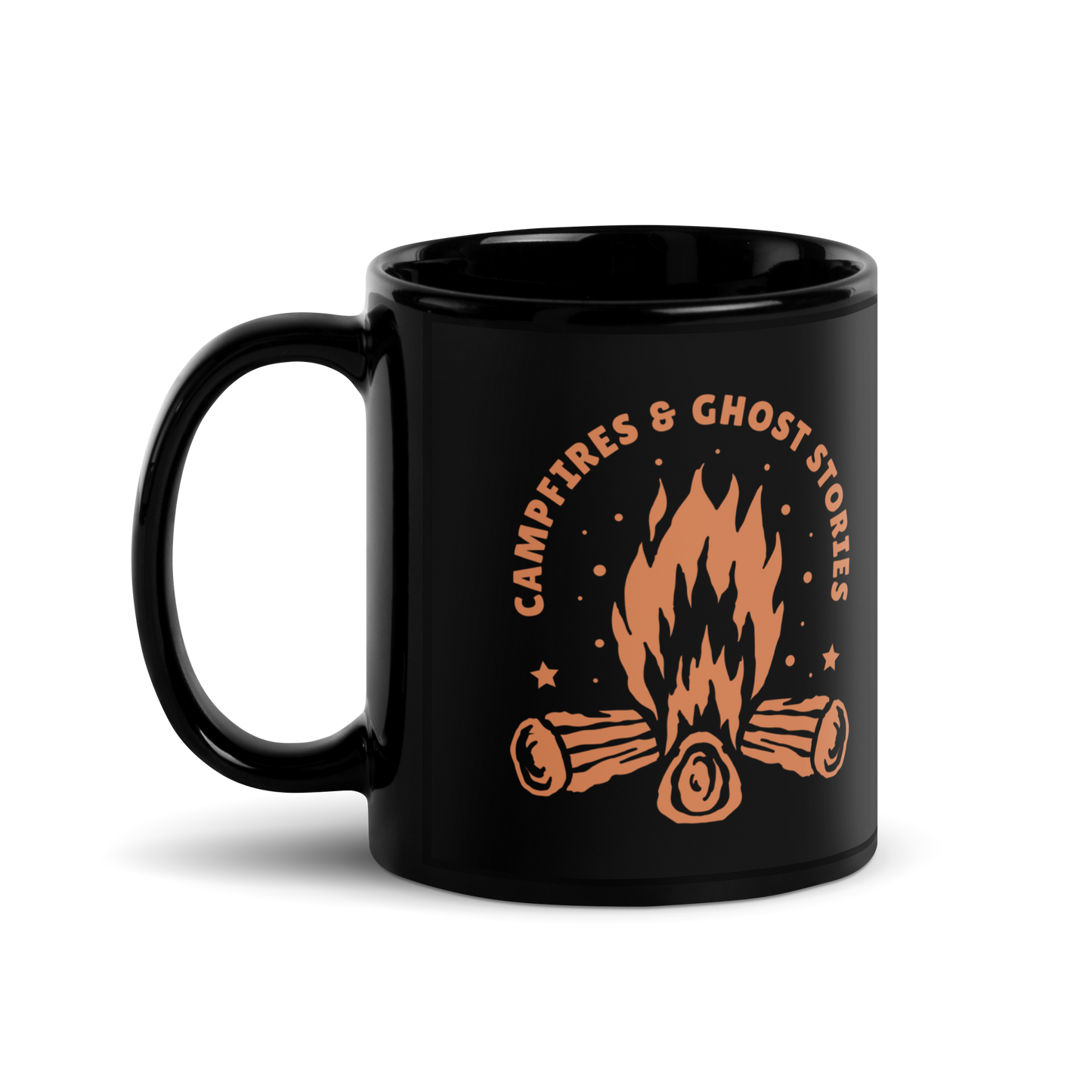 Campfires & Ghost Stories Mug - Black