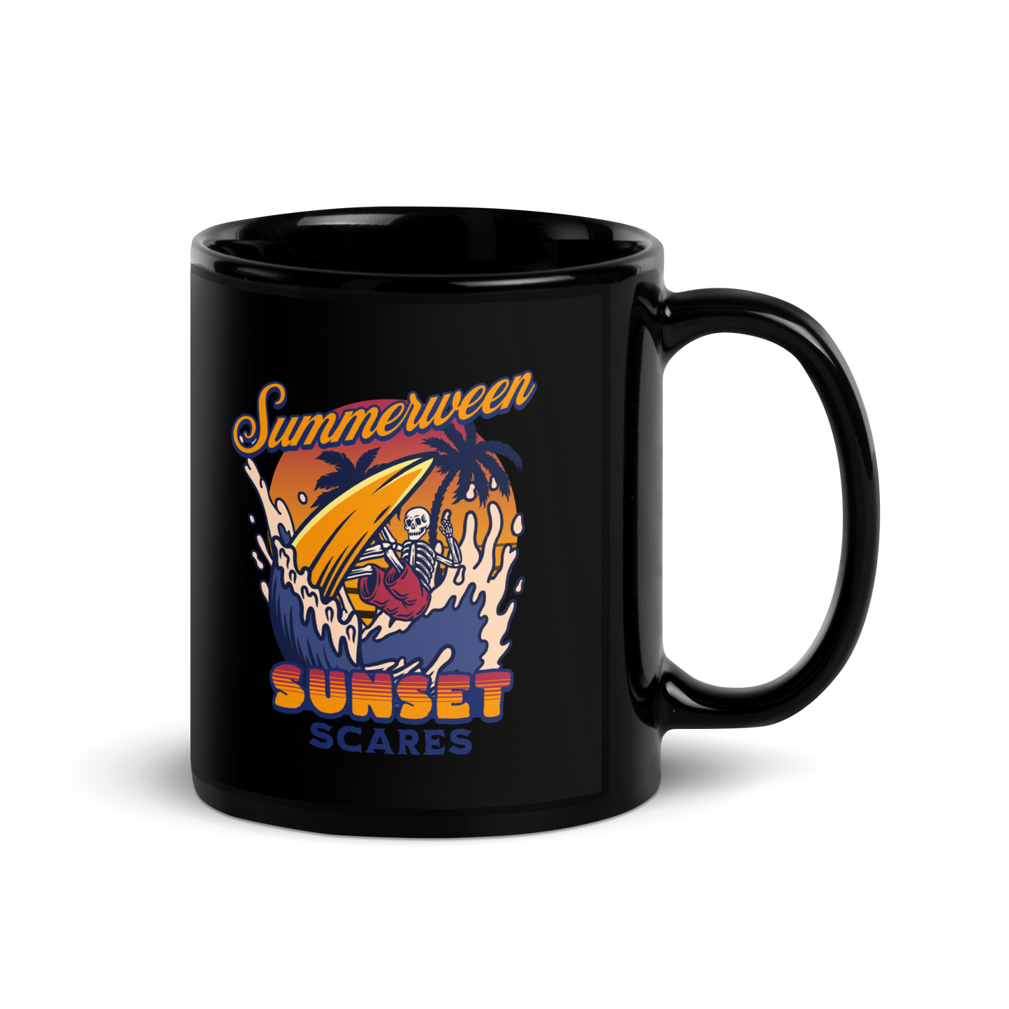 Sunset Scares Mug - Black