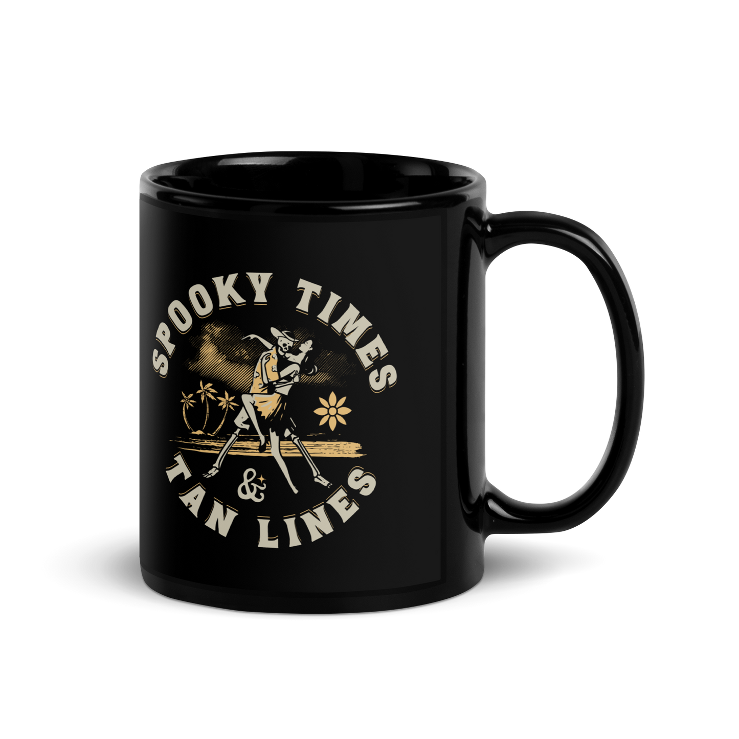Spooky Times & Tan Lines Mug - Black