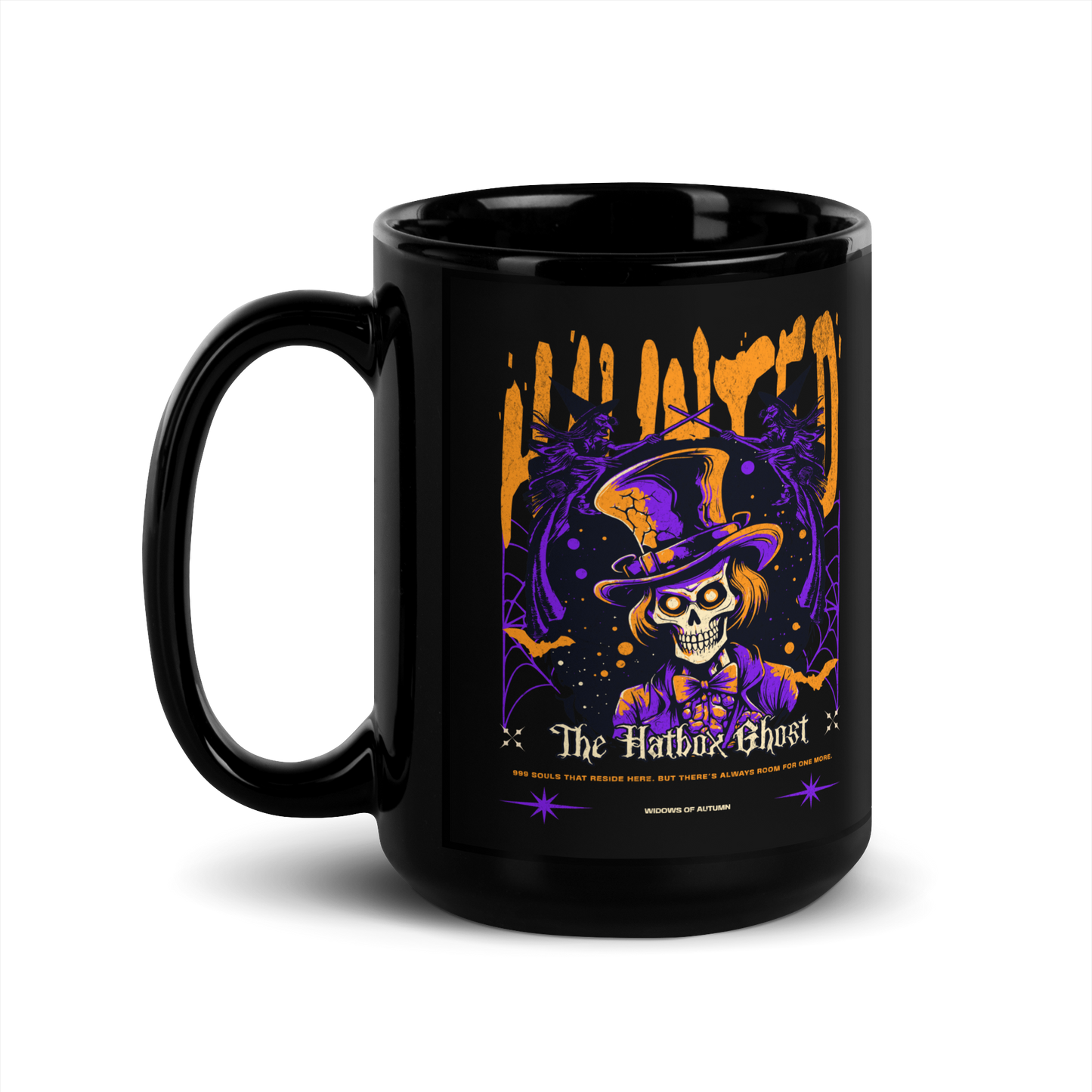 Hatbox Ghost Mug - Black