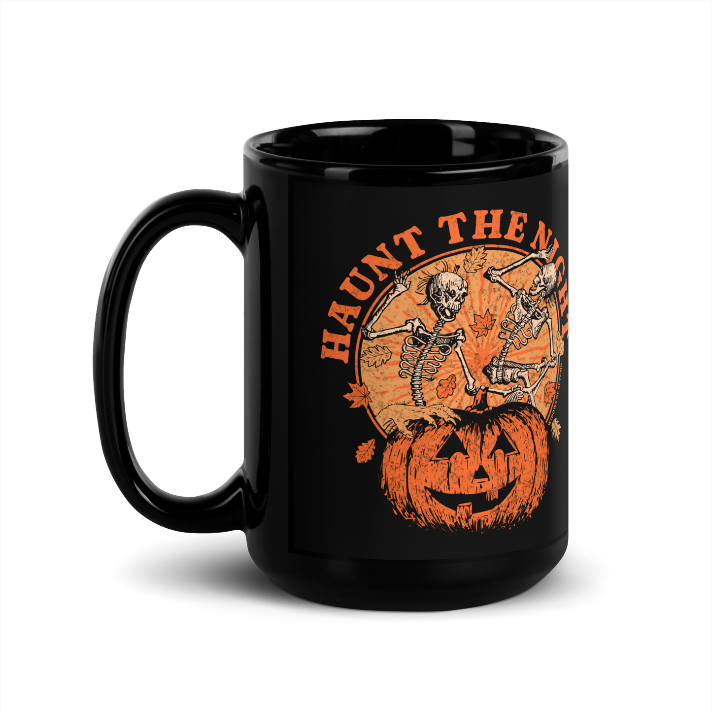 Haunt The Night Mug - Black