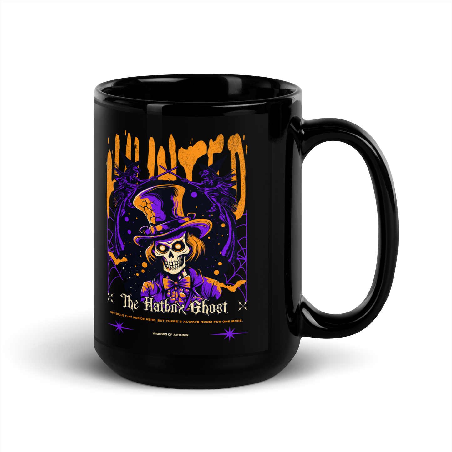 Hatbox Ghost Mug - Black