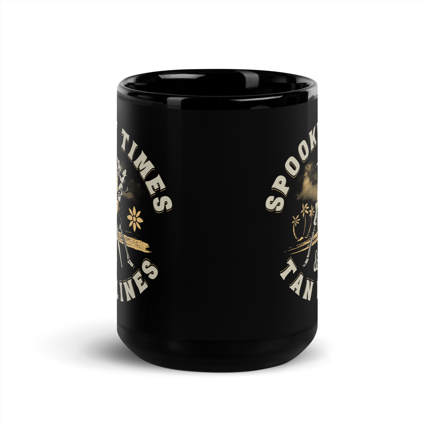 Spooky Times & Tan Lines Mug - Black