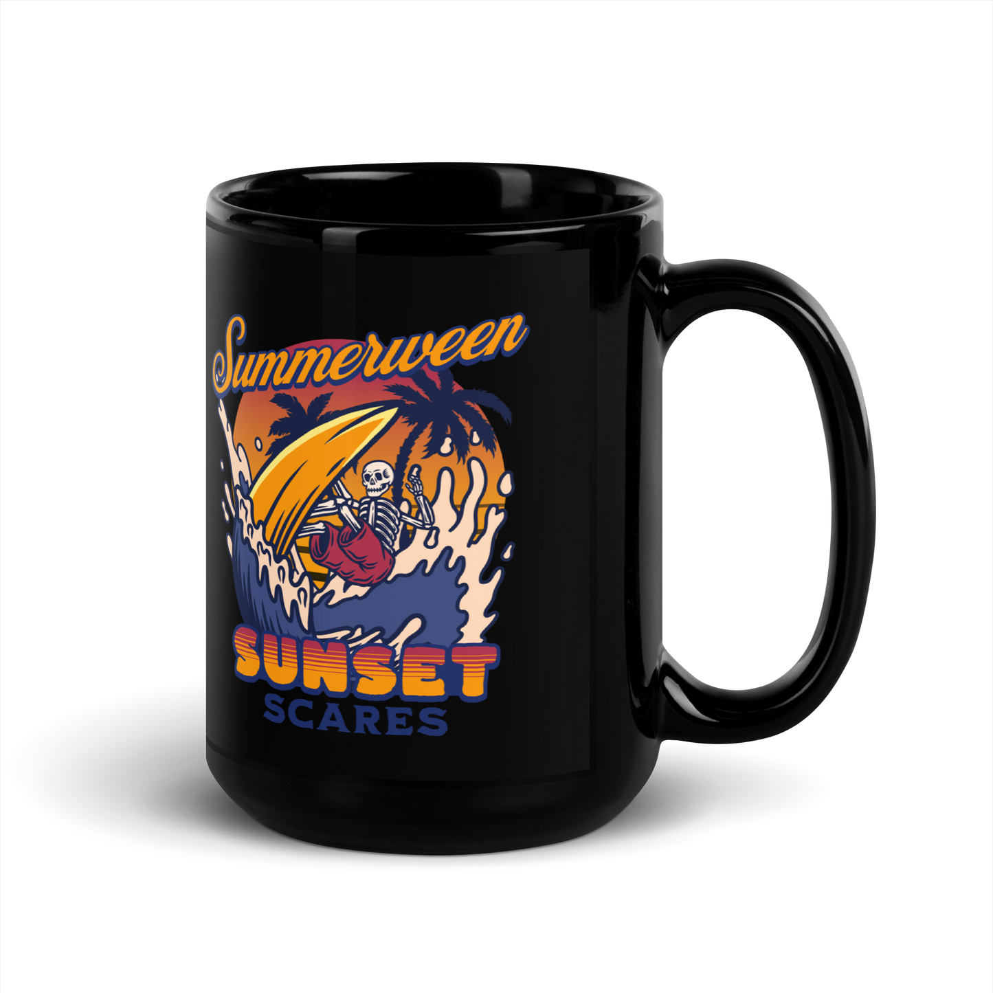 Sunset Scares Mug - Black
