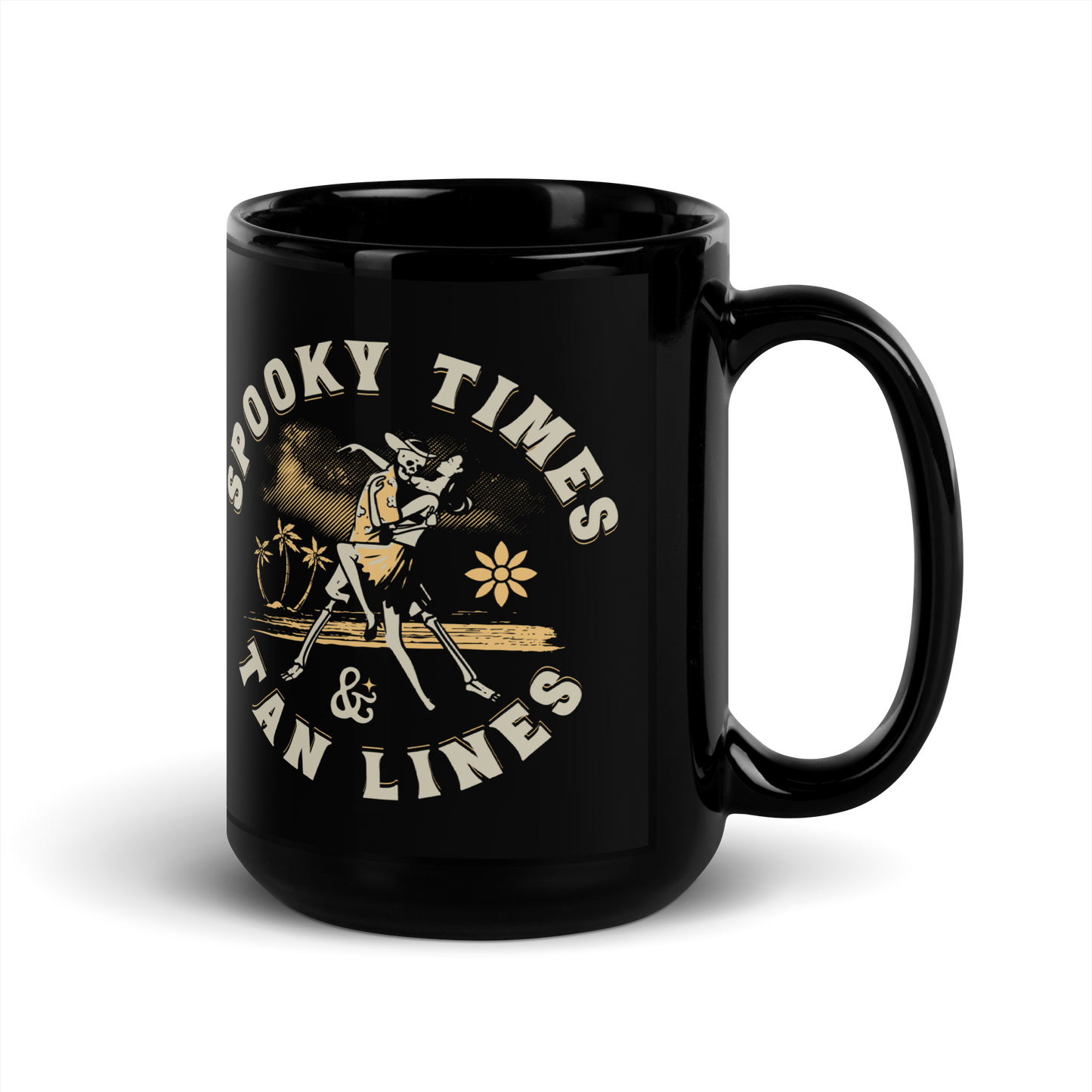 Spooky Times & Tan Lines Mug - Black