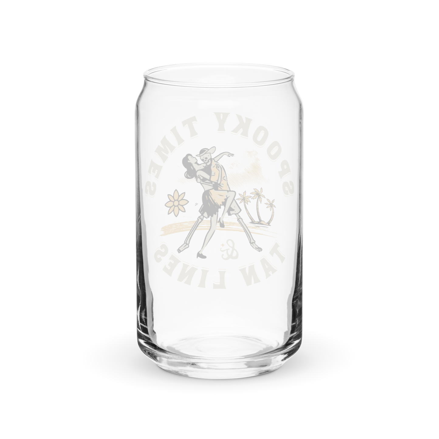 Spooky Times & Tan Lines Glass Tumbler