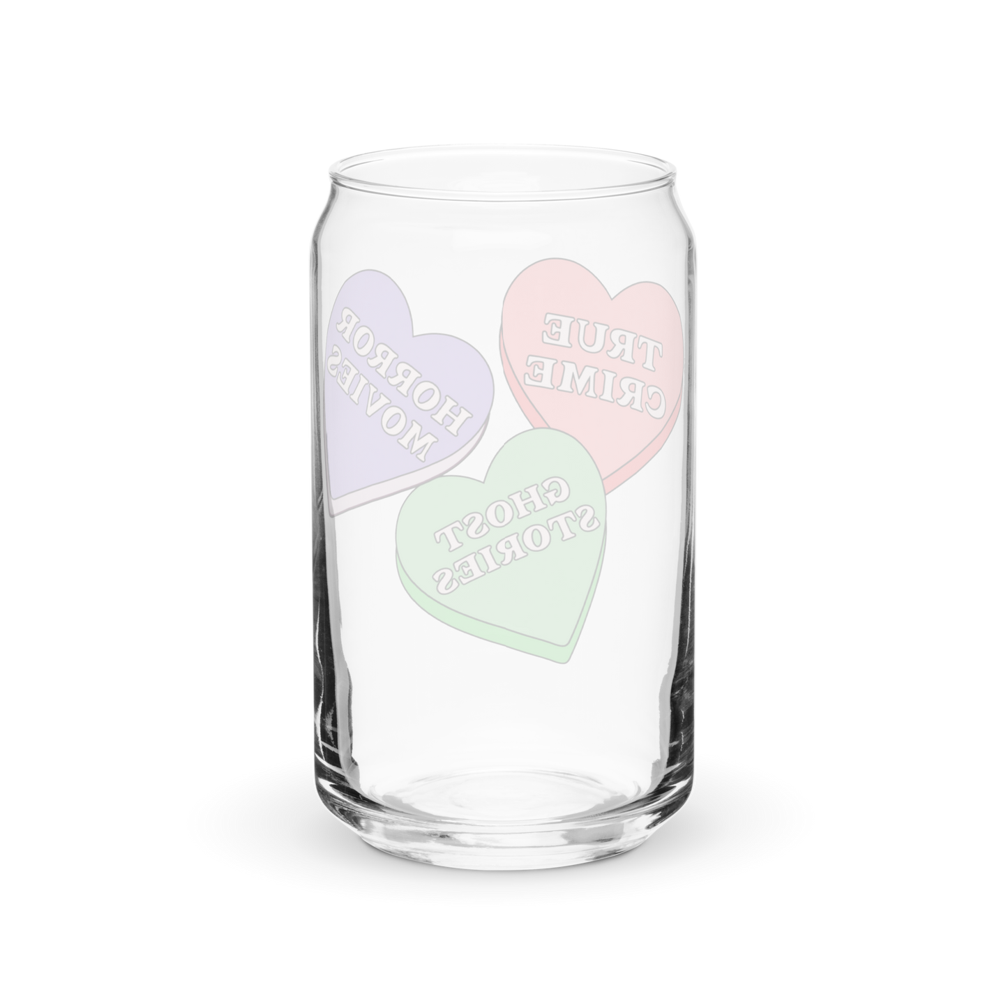 Candy Hearts Glass Tumbler