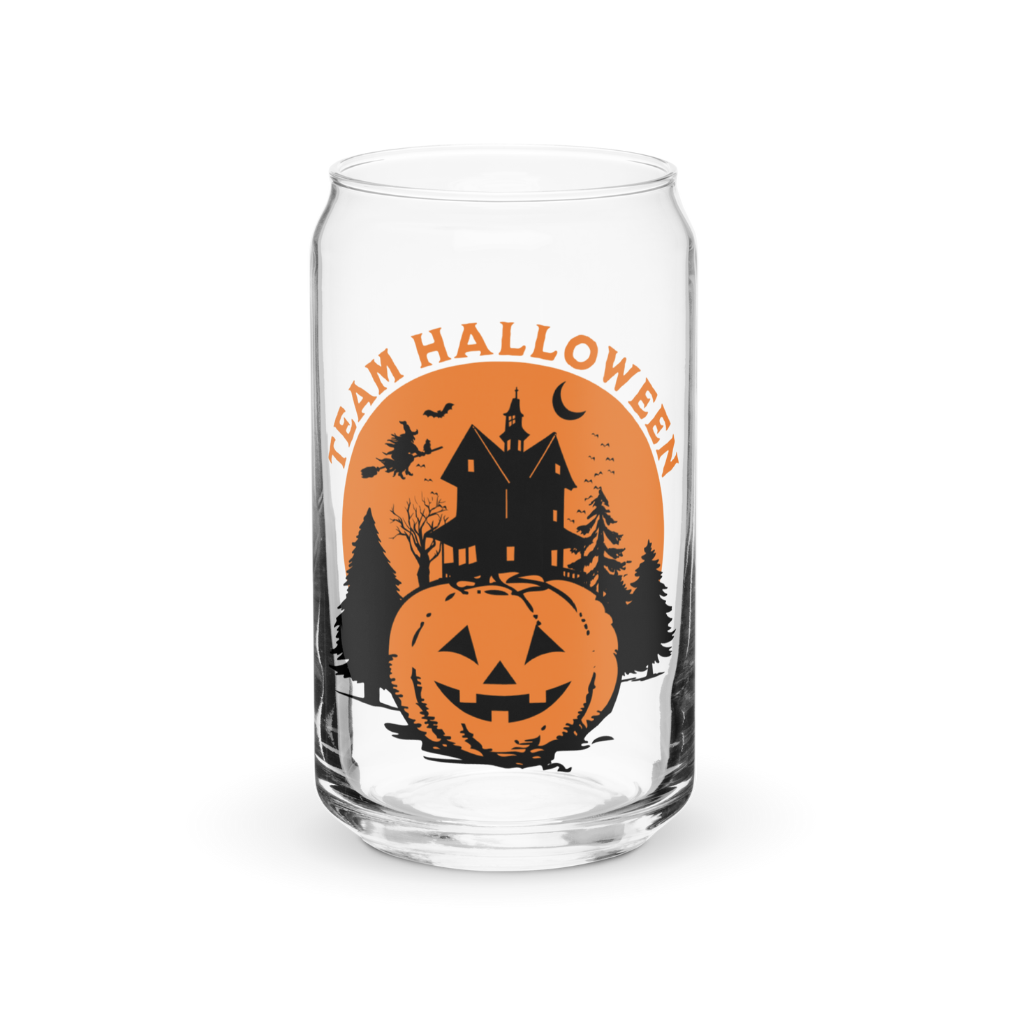 Team Halloween Glass Tumbler
