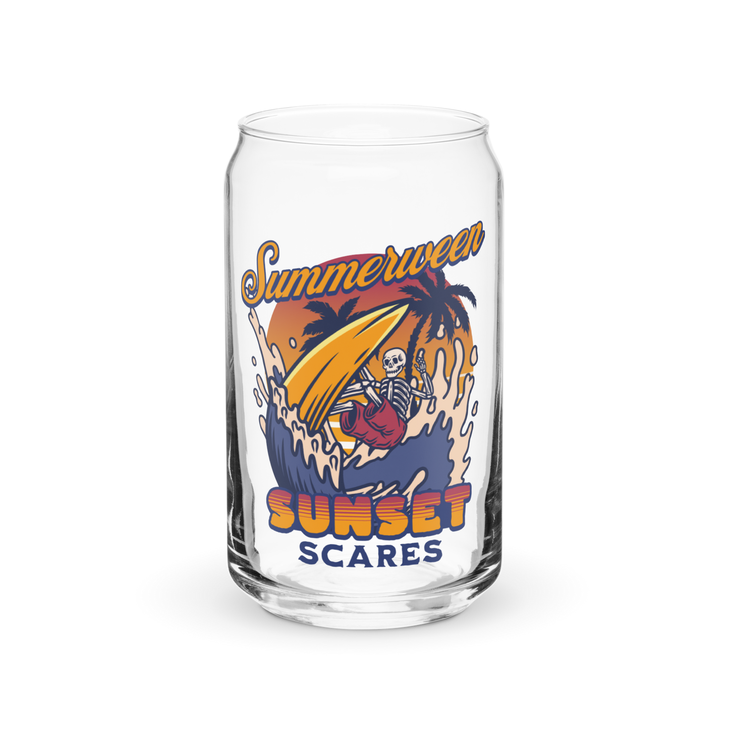 Sunset Scares Glass Tumbler
