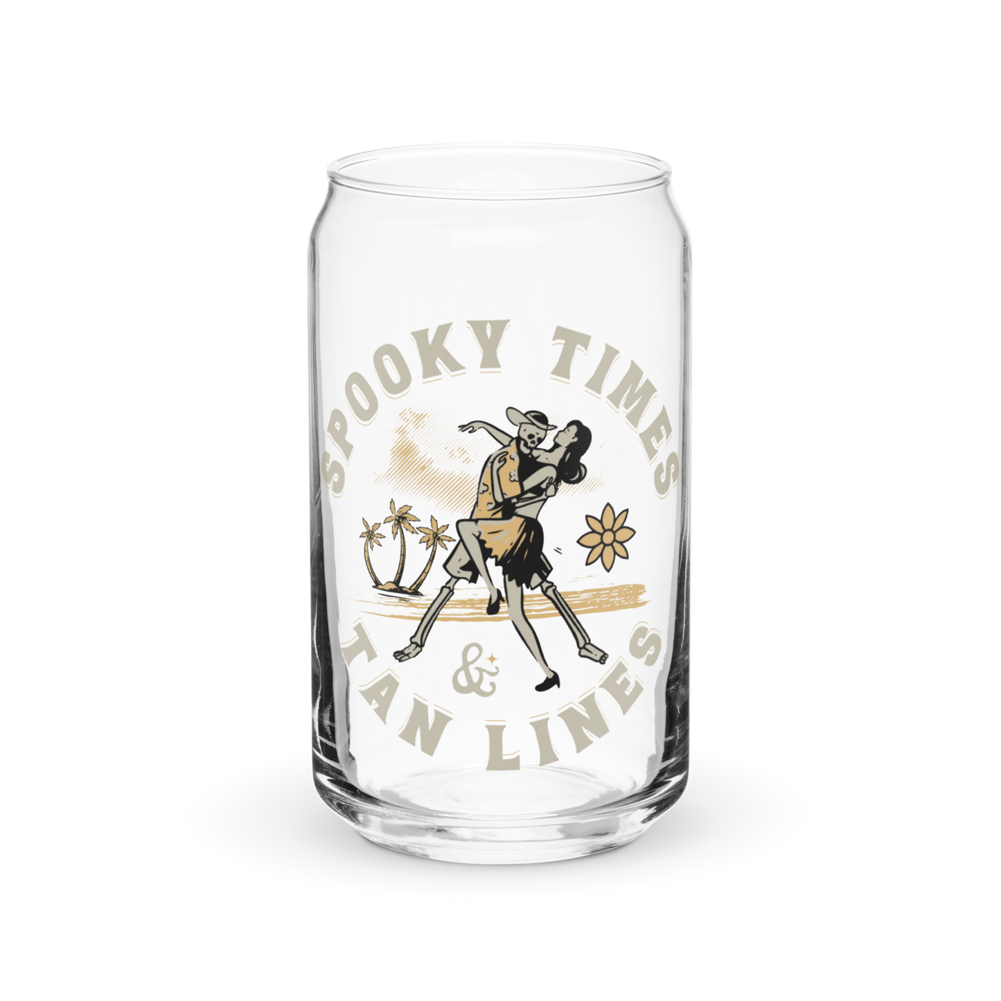 Spooky Times & Tan Lines Glass Tumbler