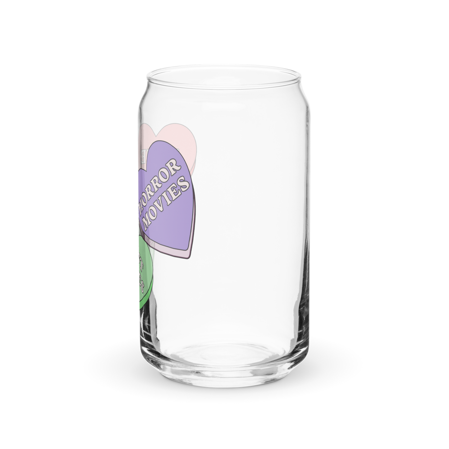 Candy Hearts Glass Tumbler