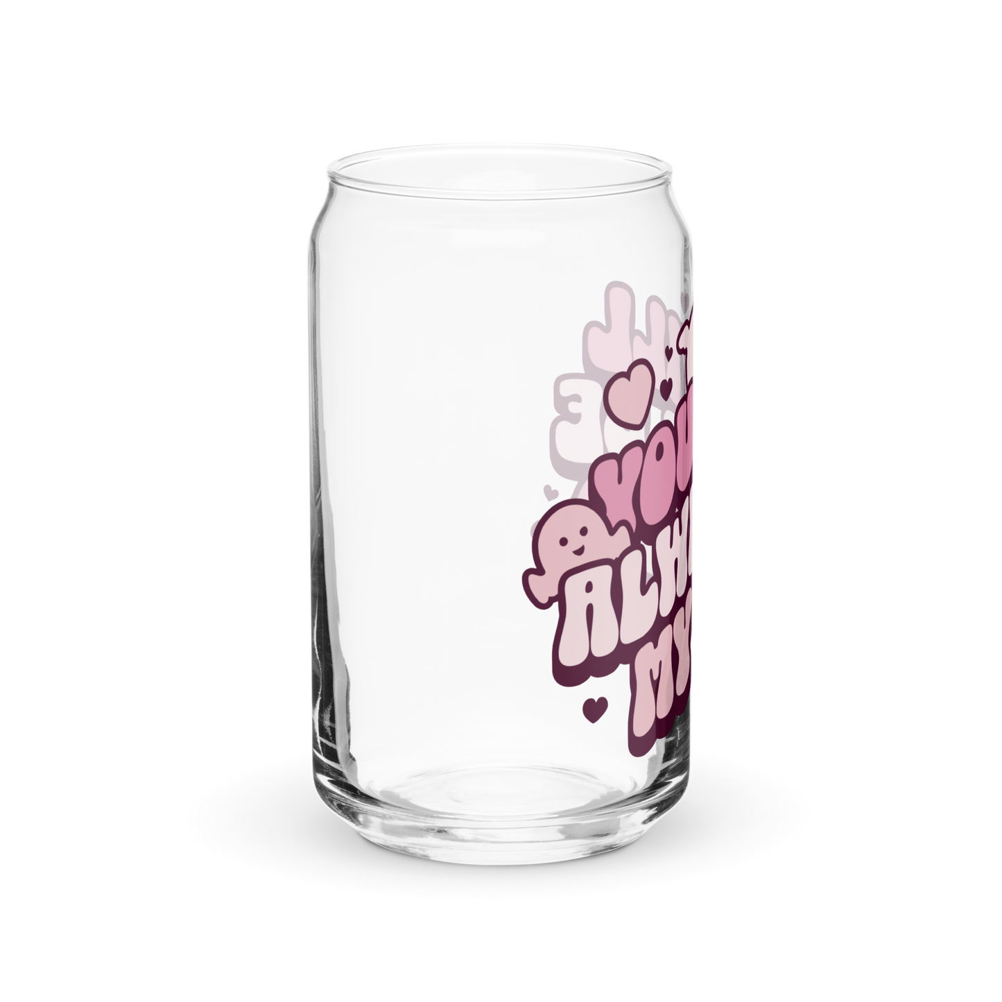 Always Be My Boo Glass Tumbler