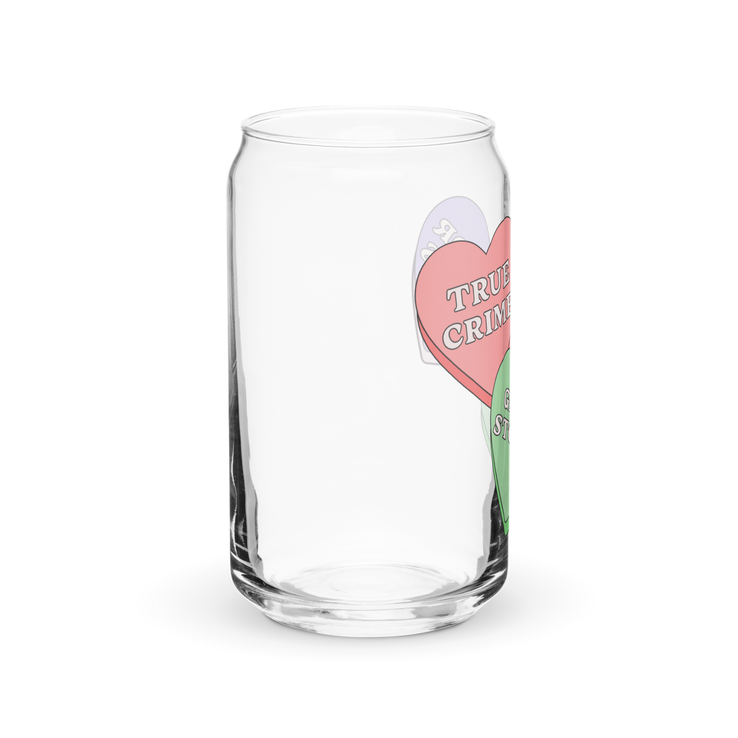 Candy Hearts Glass Tumbler