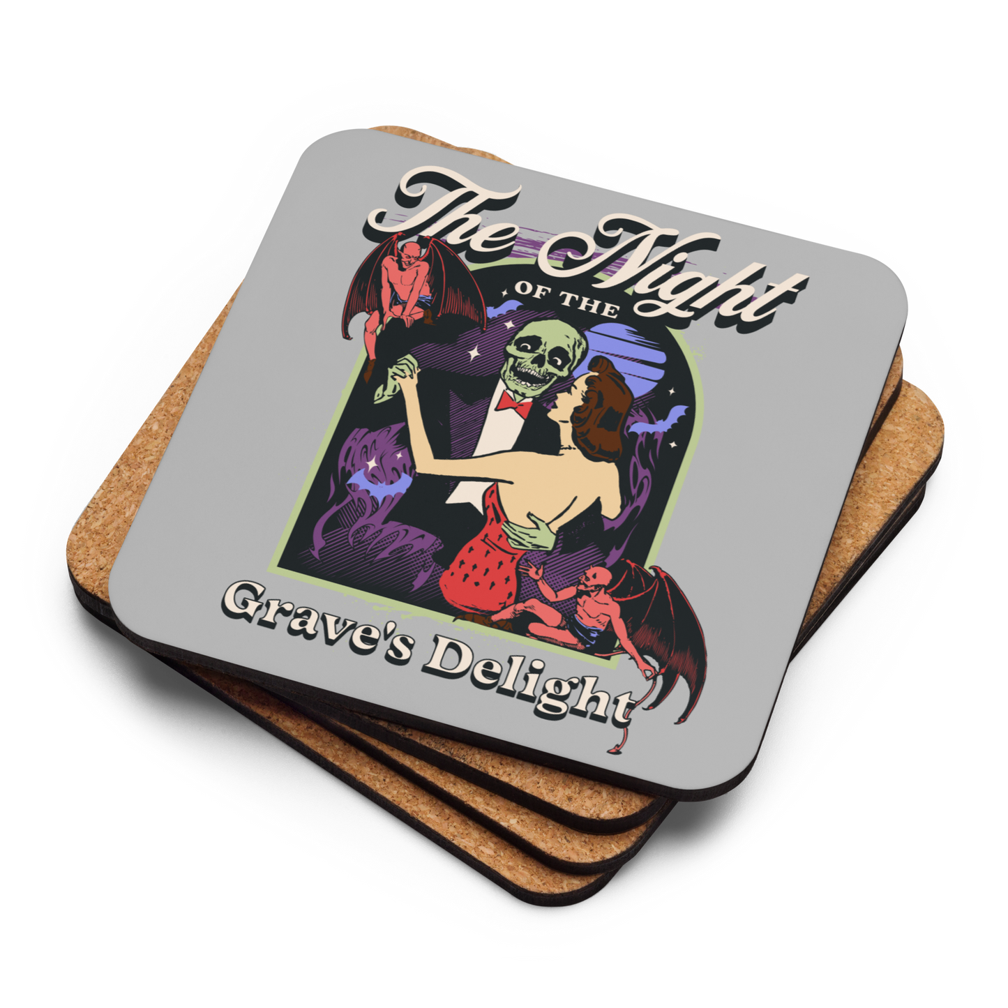 Grave's Delight Cork-Back Coaster