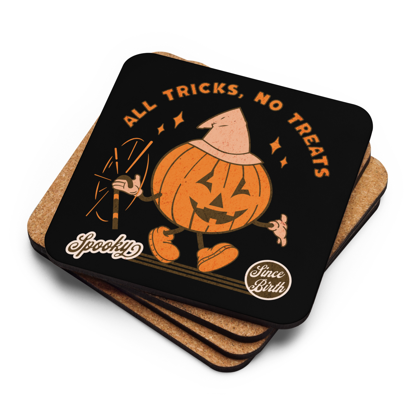 Tricks & Treats Cork-Back Coaster