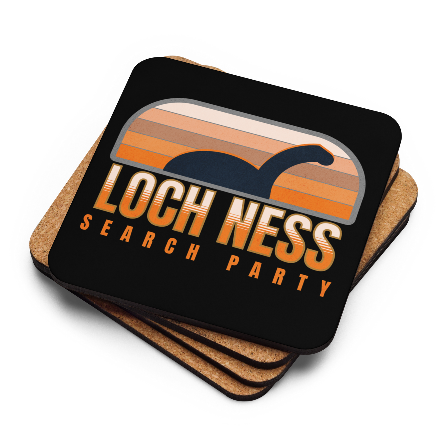 Search Party Team Member Cork-Back Coaster