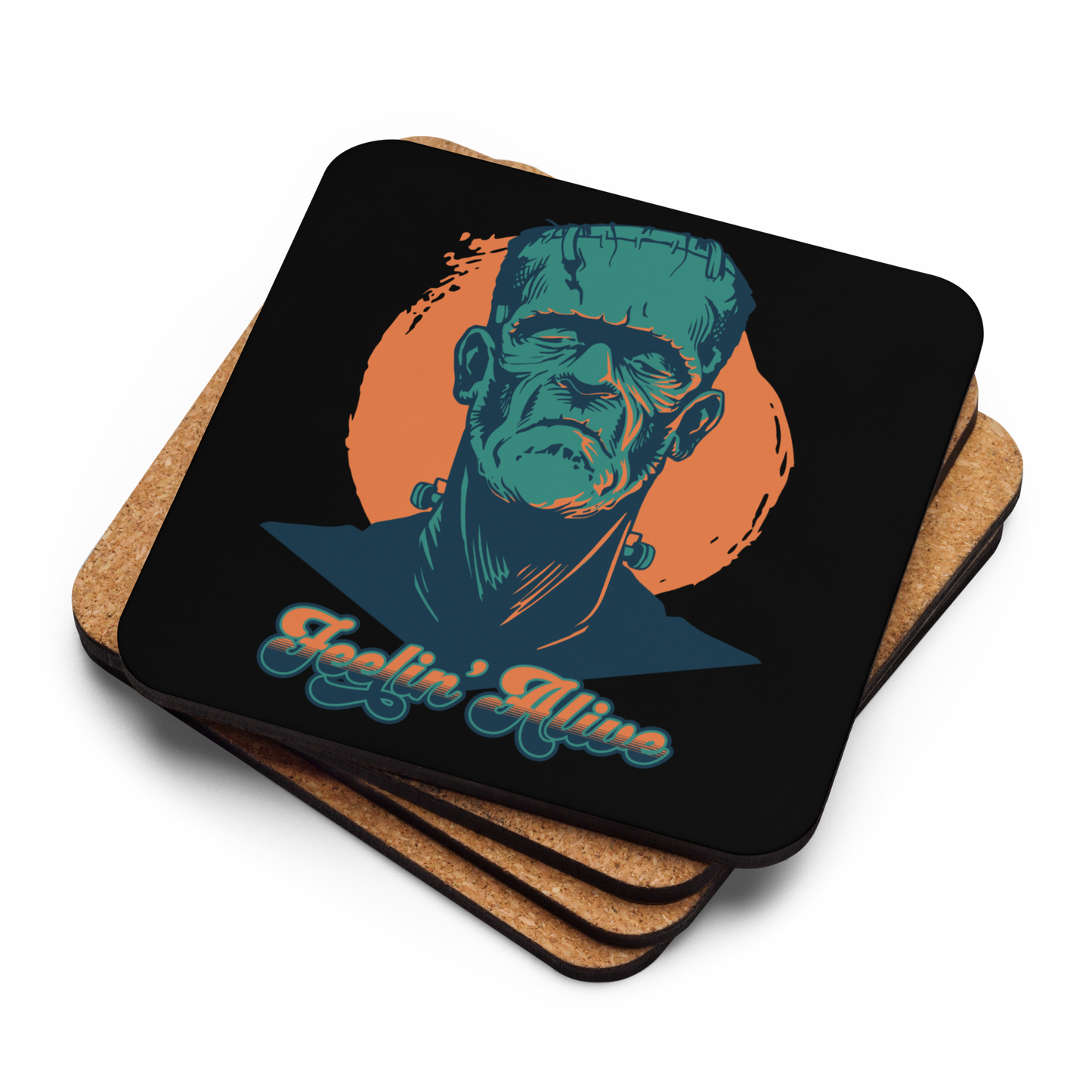 Feelin' Alive Cork-Back Coaster