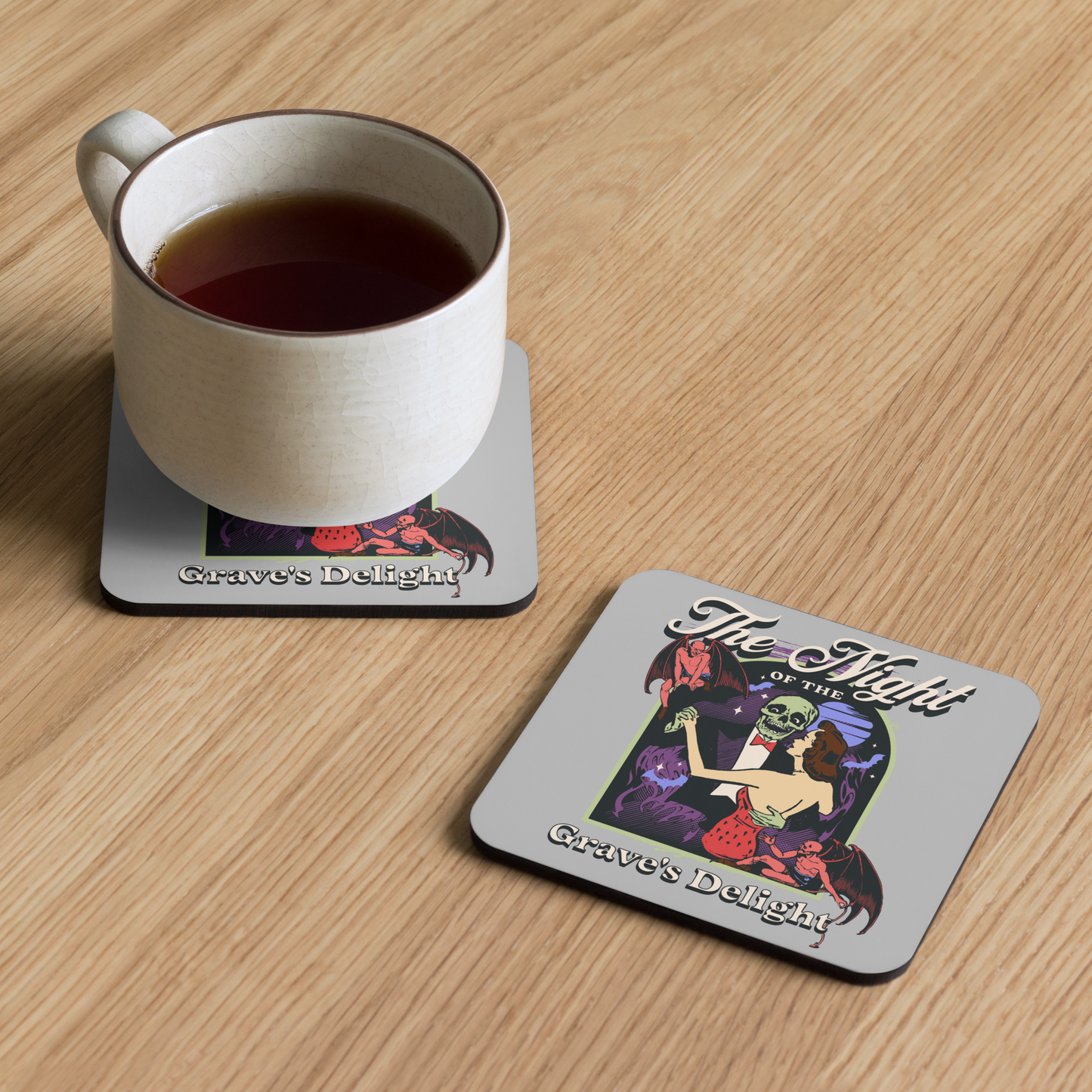 Grave's Delight Cork-Back Coaster