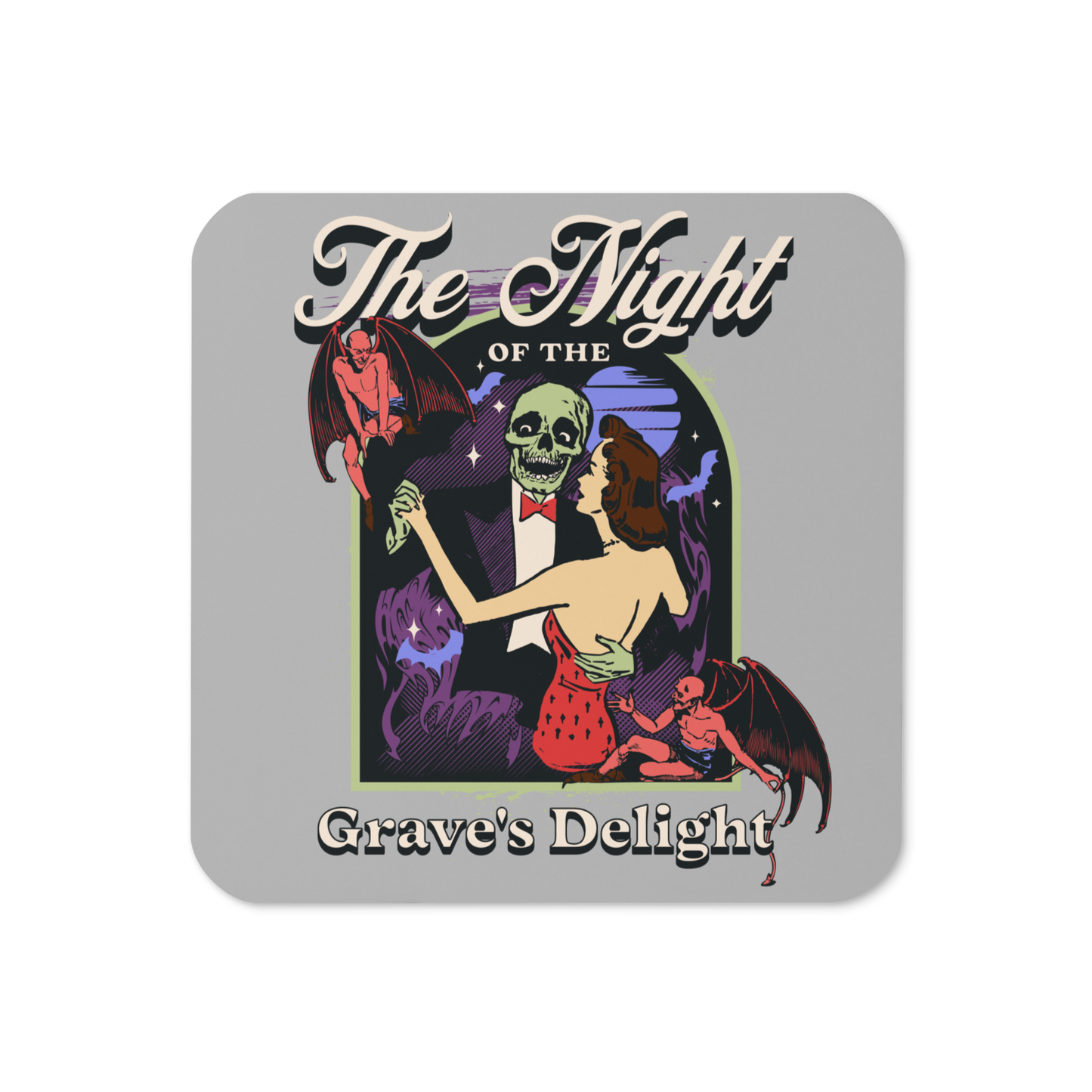 Grave's Delight Cork-Back Coaster
