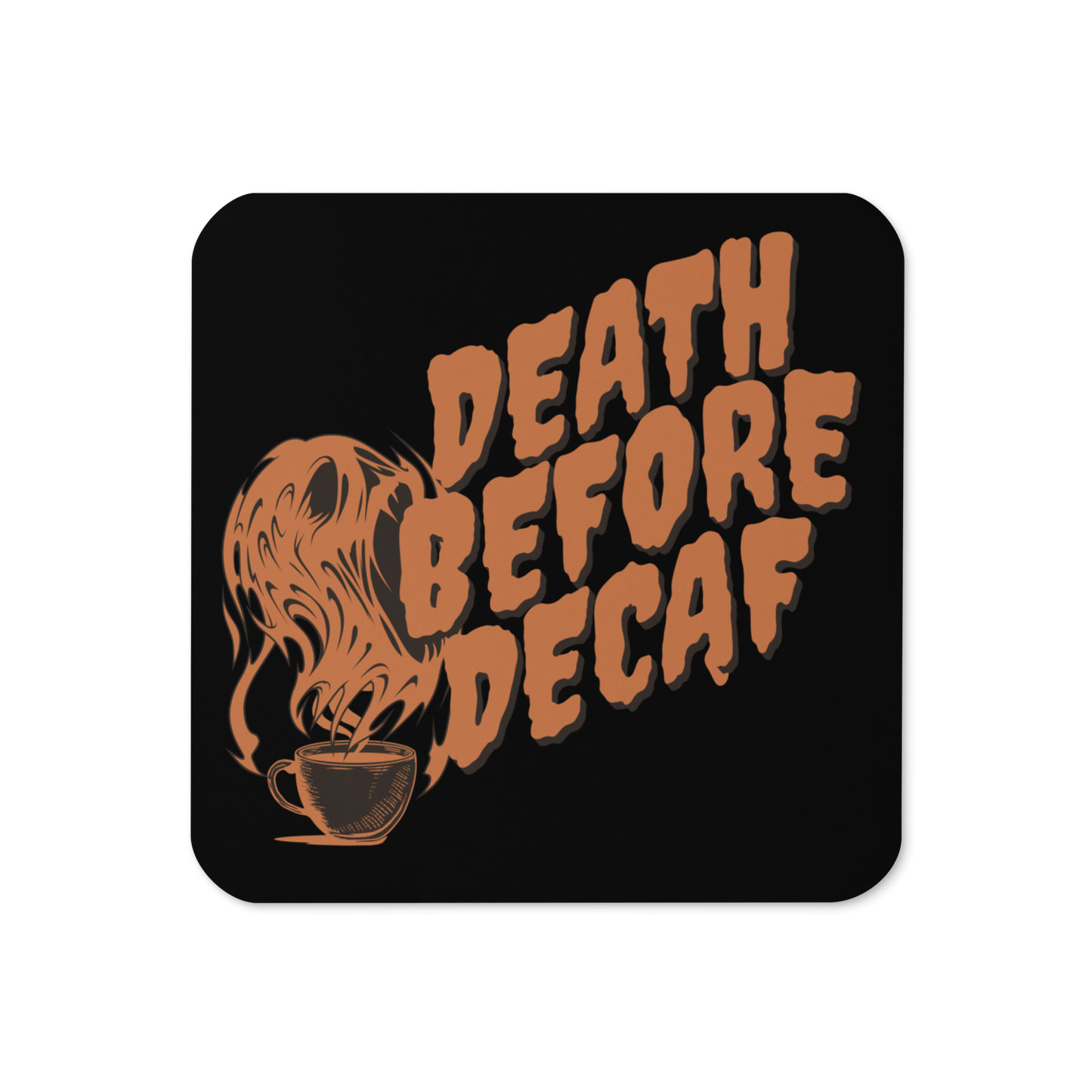 Grim Grind Cork-Back Coaster